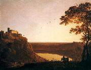 Lake Nemi at Sunset Joseph Wright